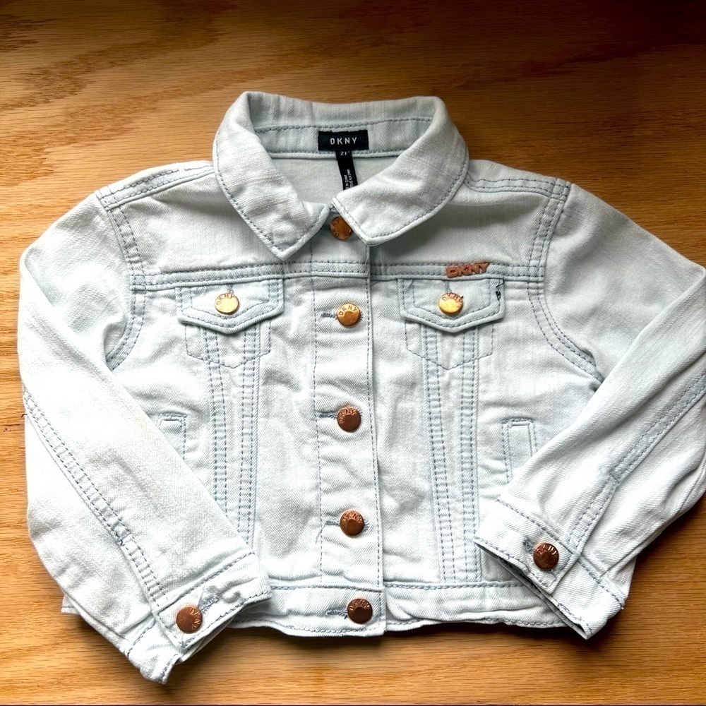 DKNY Light Wash Denin Jean Jacket - 2T